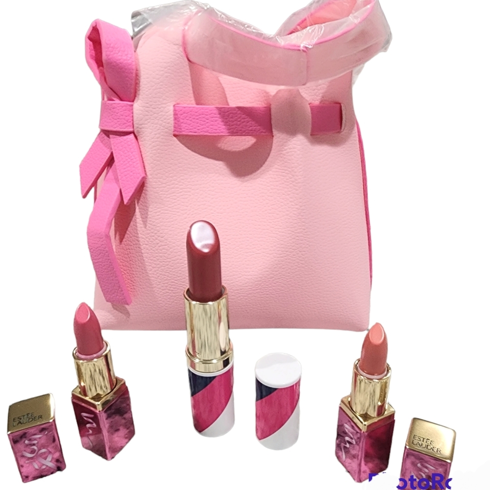 Estée Lauder Pure Color Envy Lipstick 💄  And Cosmetic Bag 🎒  Bundle